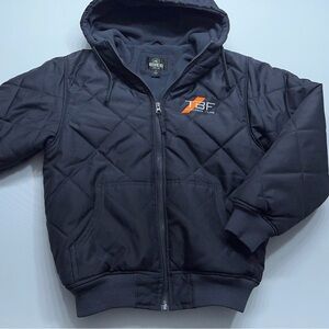 Redhead Hooded Fleece Lined Bomber Jacket Mens Small Softshell Insulated Black